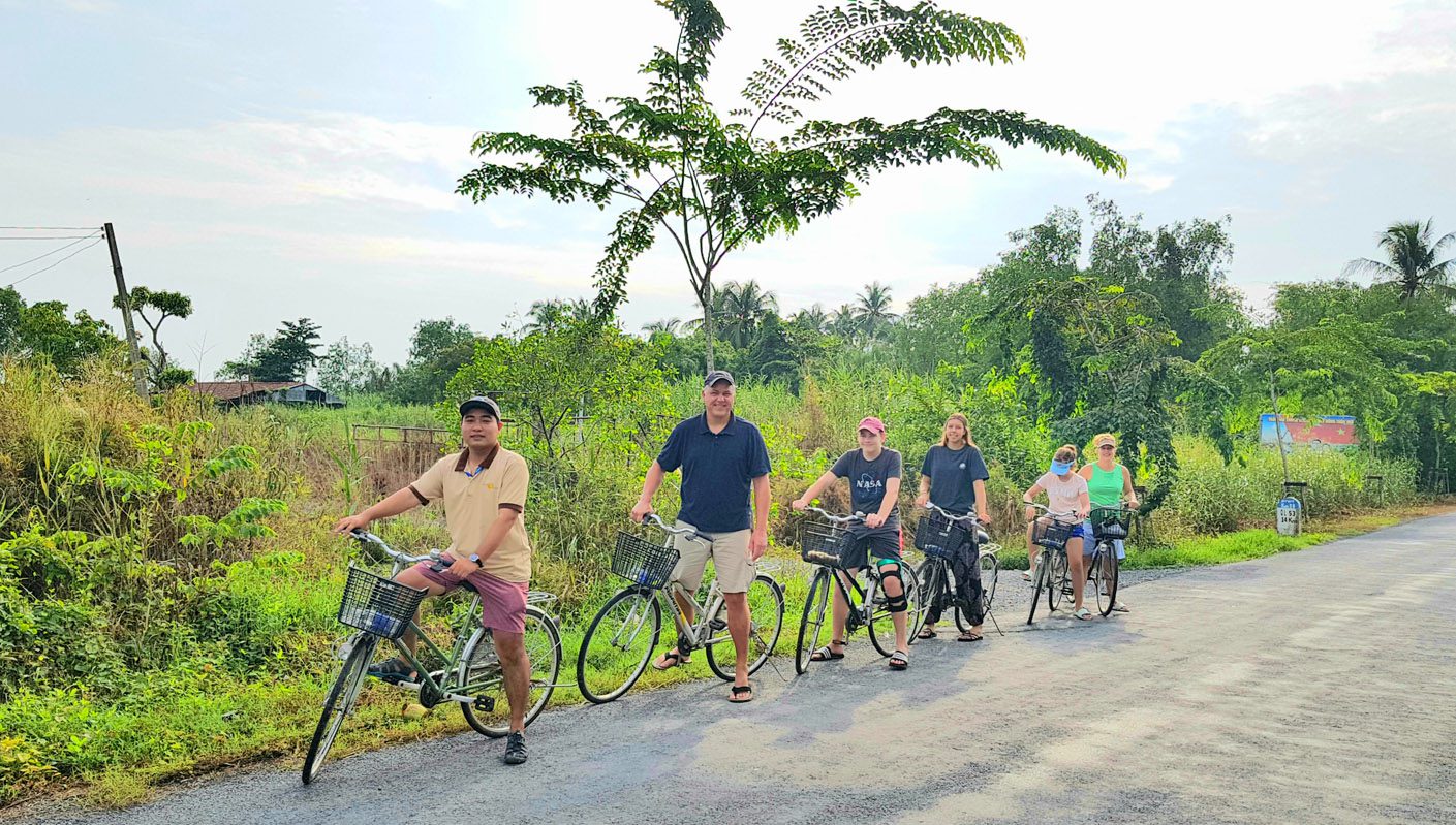 Cycling Through the Countryside Mekong delta